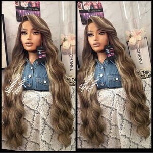 Human Hair Blended Lace Front Wig